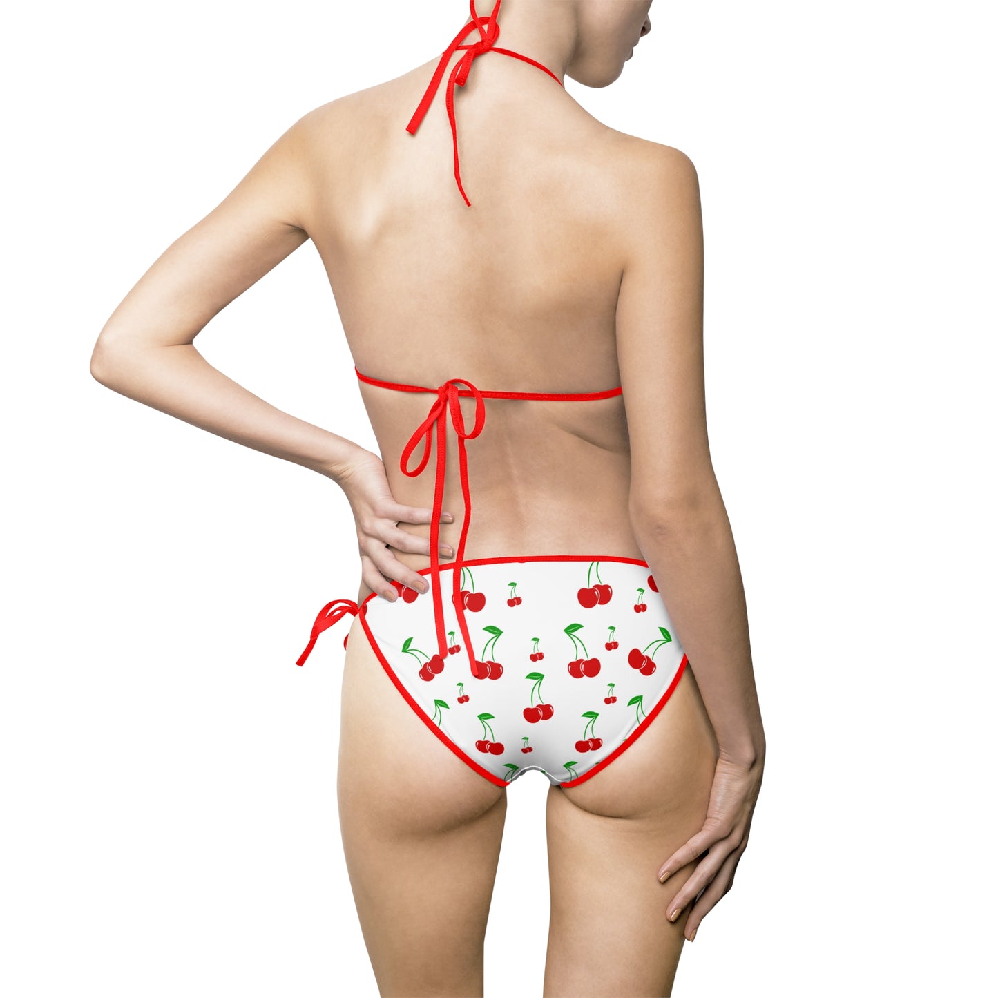 Cherry Print Women's Bikini Swimsuit - Cute Summer Swimwear