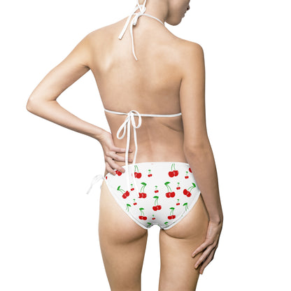 Cherry Print Women's Bikini Swimsuit - Cute Summer Swimwear