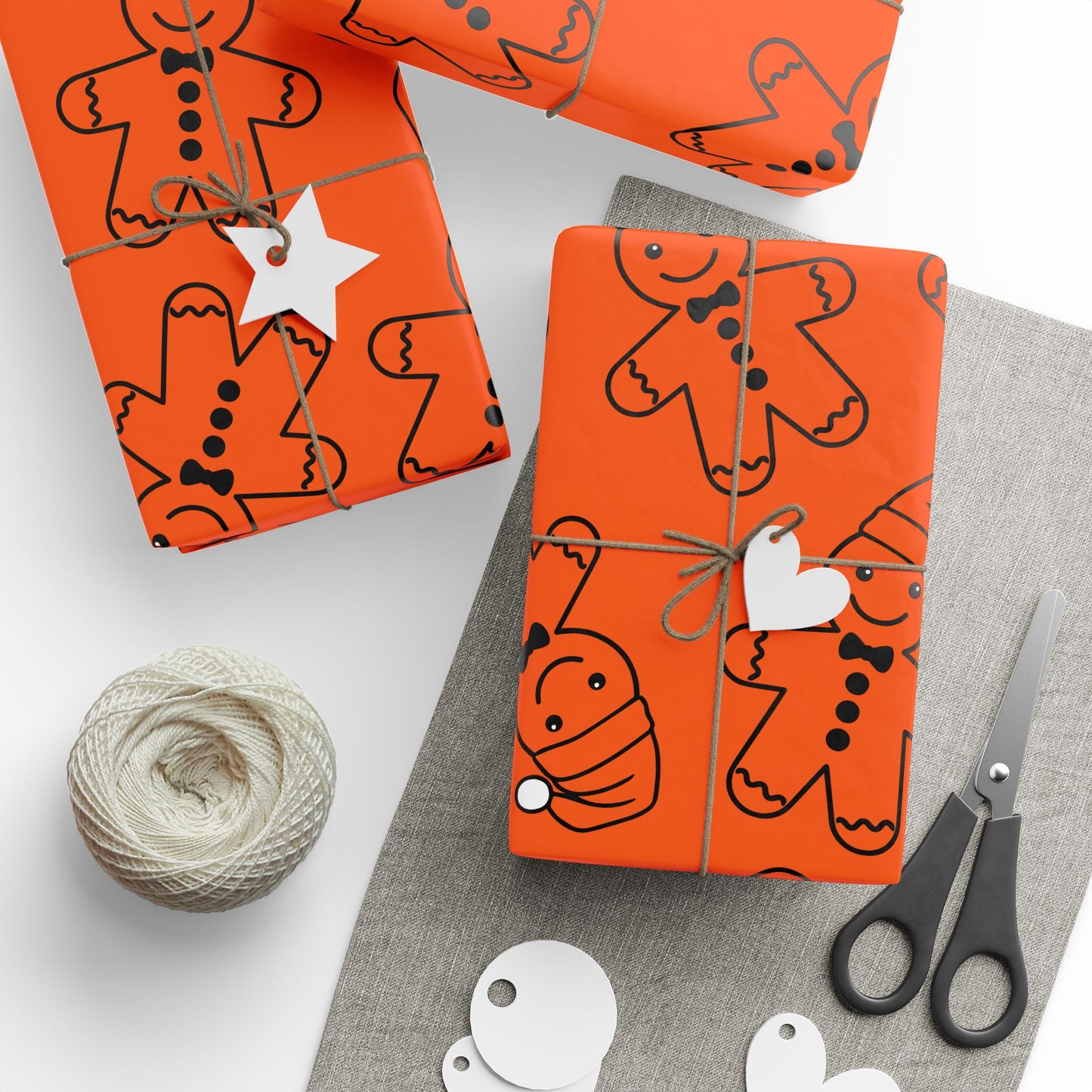 GingerBread Man Wrapping Papers