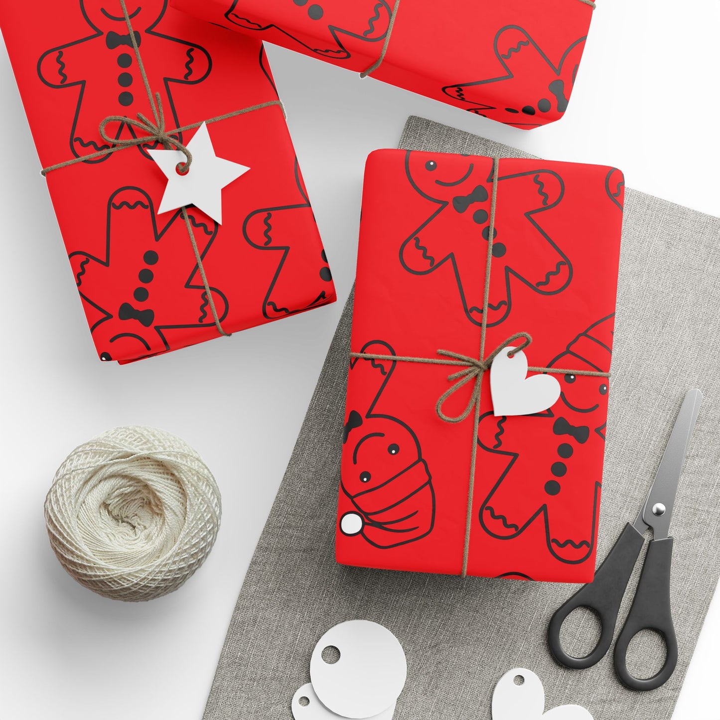 GingerBread Man Wrapping Papers