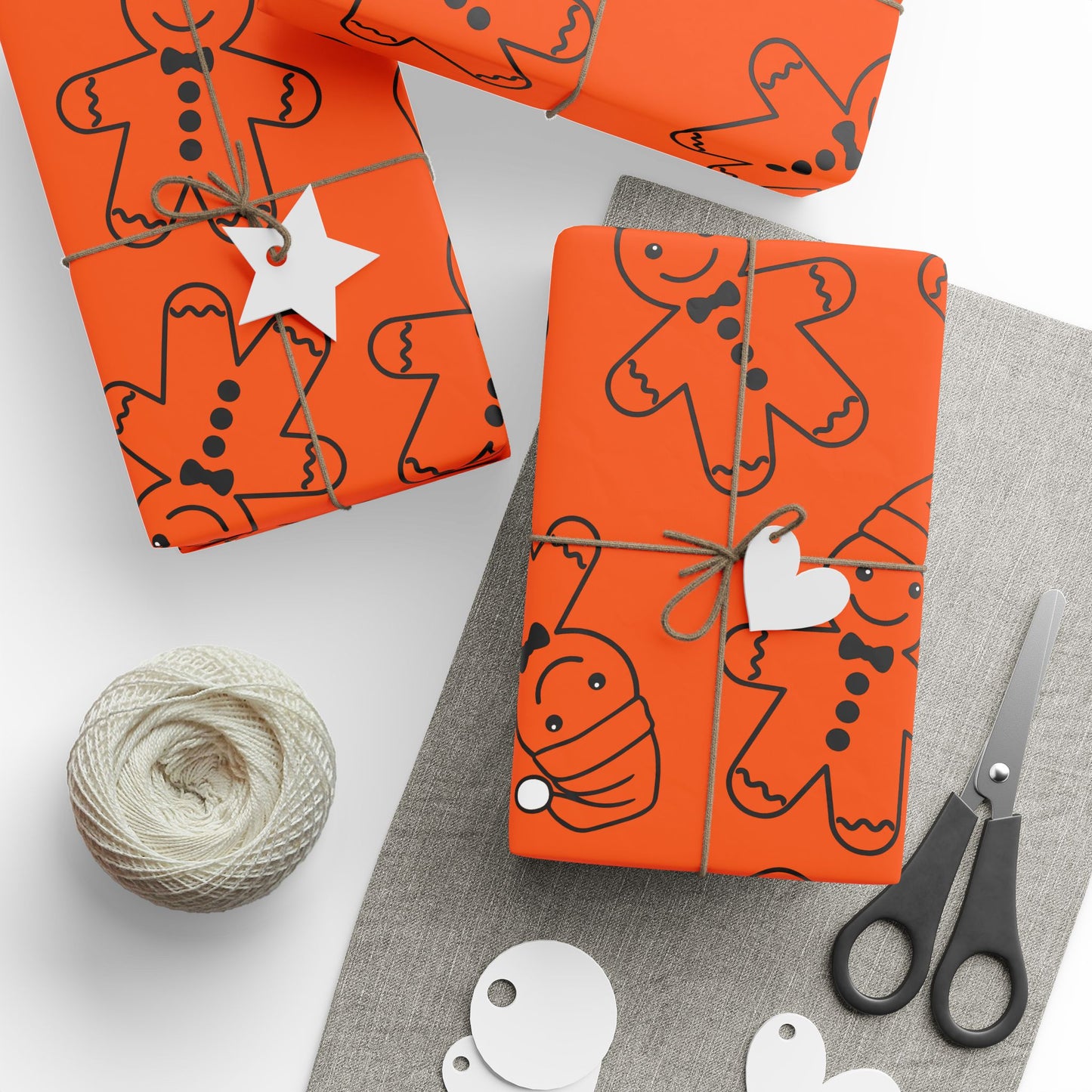 GingerBread Man Wrapping Papers