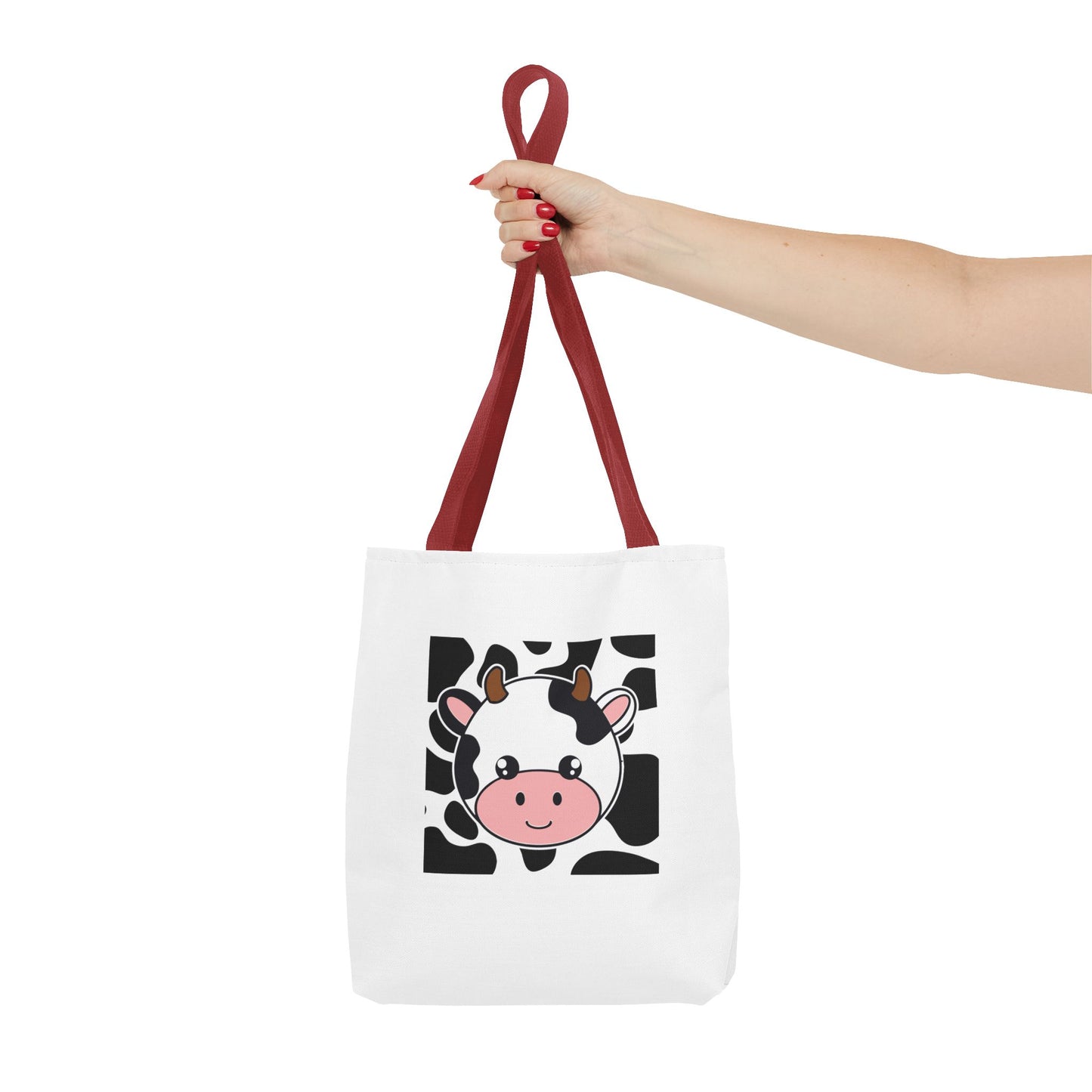 Cow Print Tote Bag - Moo-Ving and Grooving Design